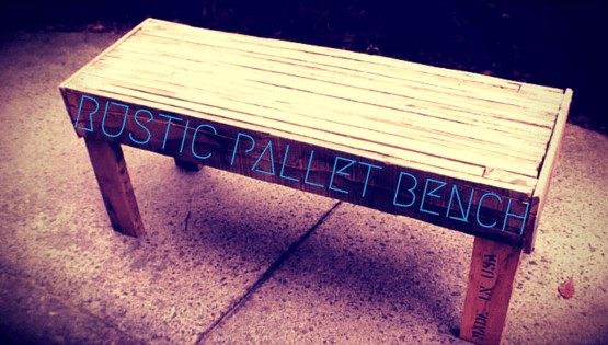 diy pallet bench