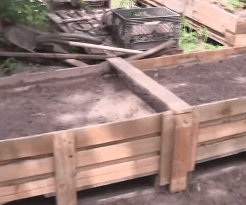 Приподнятый сад своими руками из поддонов