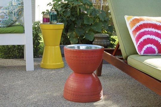 Flower Pot Table DIY