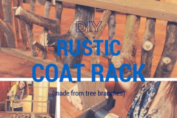 How to Make a DIY Rustic Coat Rack From Tree Branches