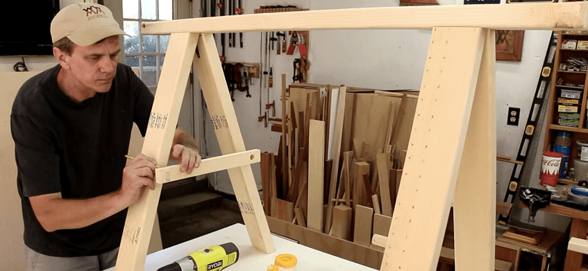 build a folding sawhorse