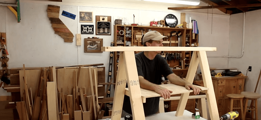 build a folding sawhorse