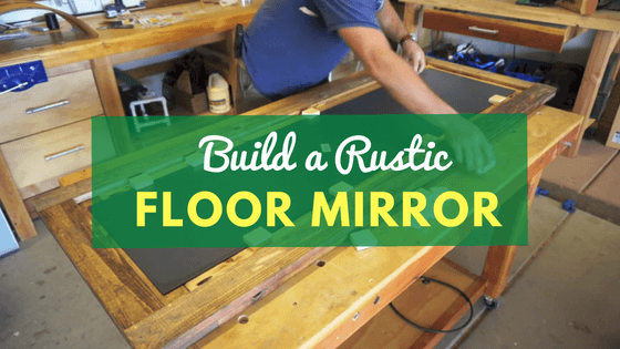diy barn door floor mirror project