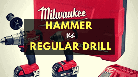 Hammer drill vs regular drill