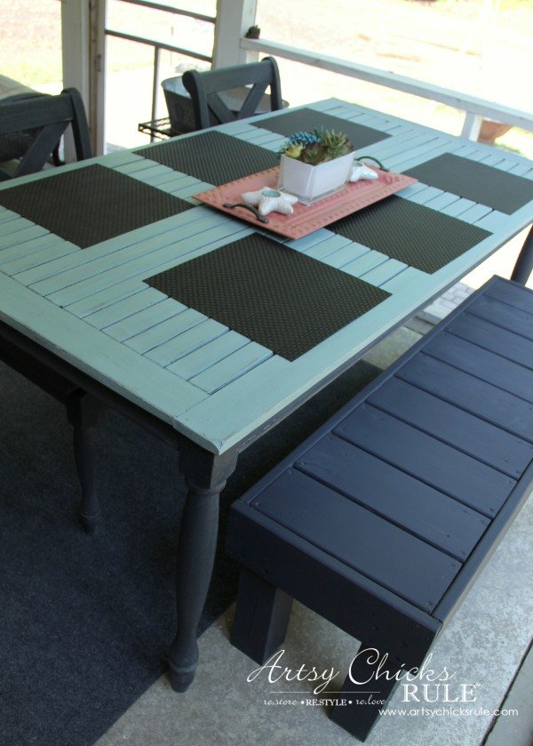 DIY outdoor table
