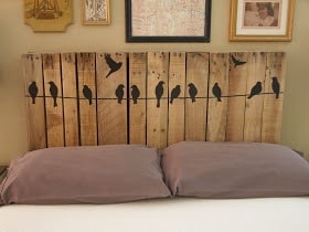 easy pallet headboard