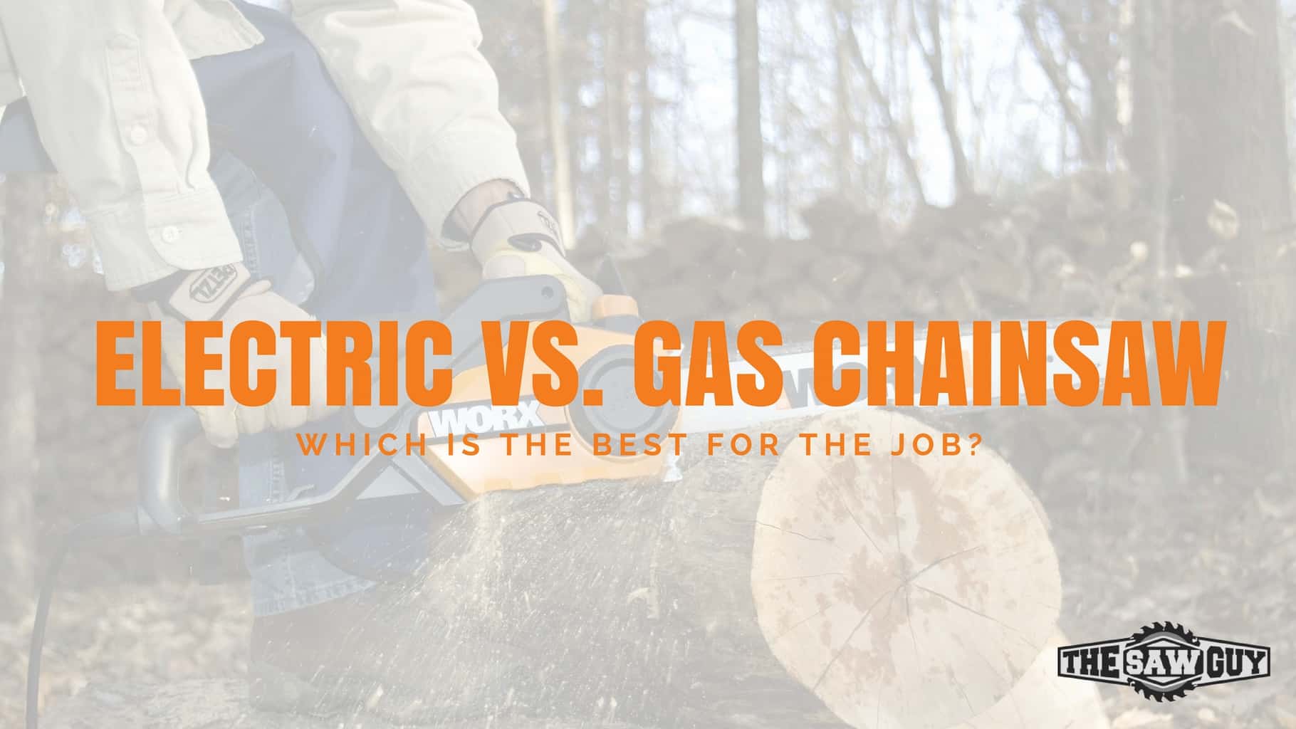 ELECTRIC VS. GAS CHAINSAW