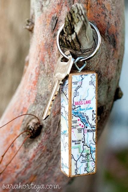 cool map keychain