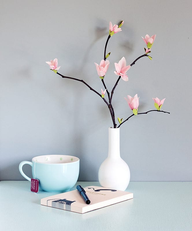 Paper Magnolias on Branch
