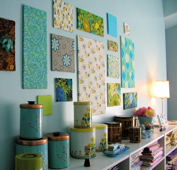 DIY Fabric Wall Art