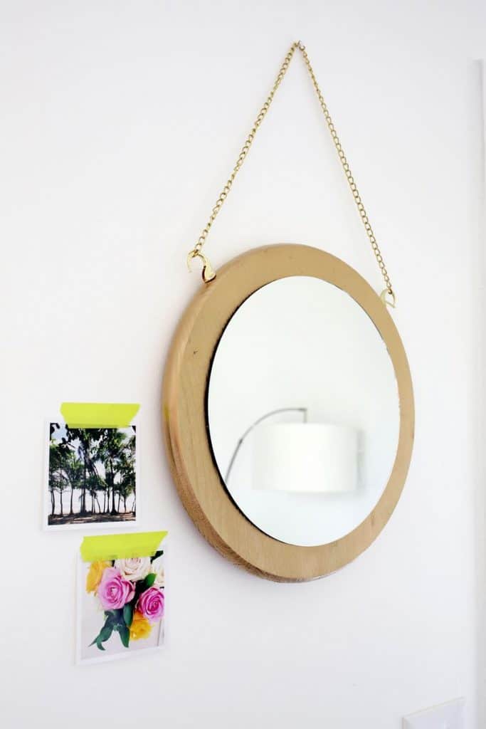 DIY Circle Chain Mirror 