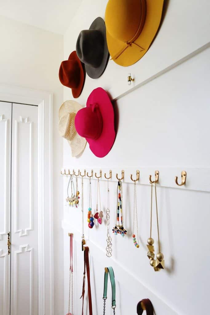 Organize Your Hats And Jewelry With This DIY Project