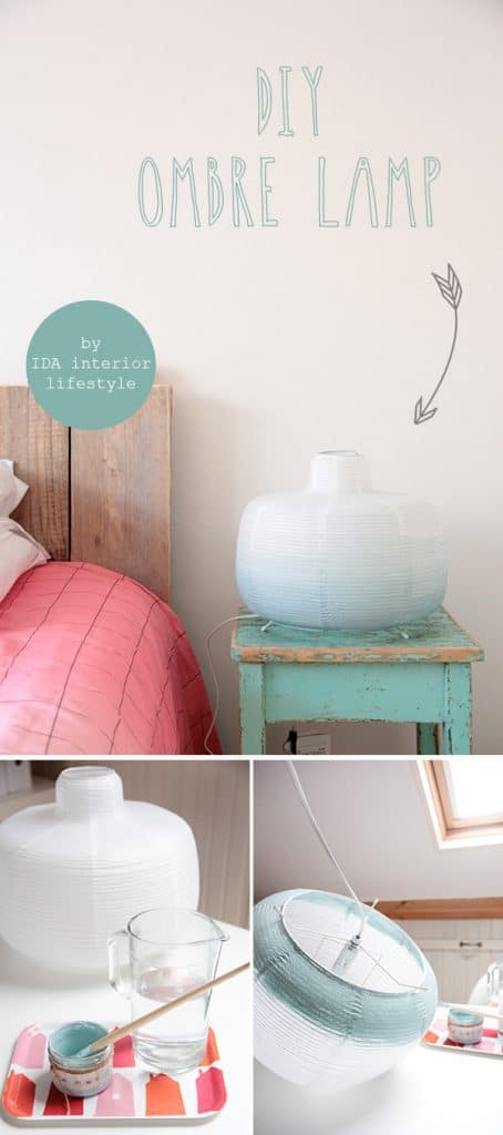 Diy OMbre lamp