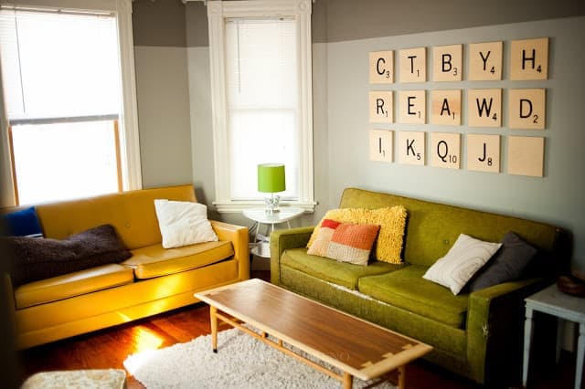 DIY Scrabble Wall Art