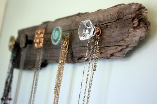 Wooden Necklace Holder