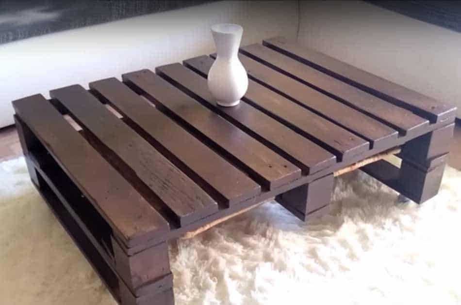 Simple Wood Pallet Coffee Table