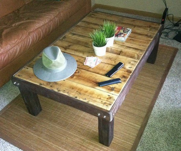 21 Clever Pallet Coffee Tables For Your, How To Make A Garden Coffee Table From Pallets