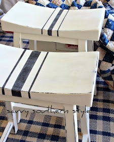 Repurposed Farmhouse Style Stool
