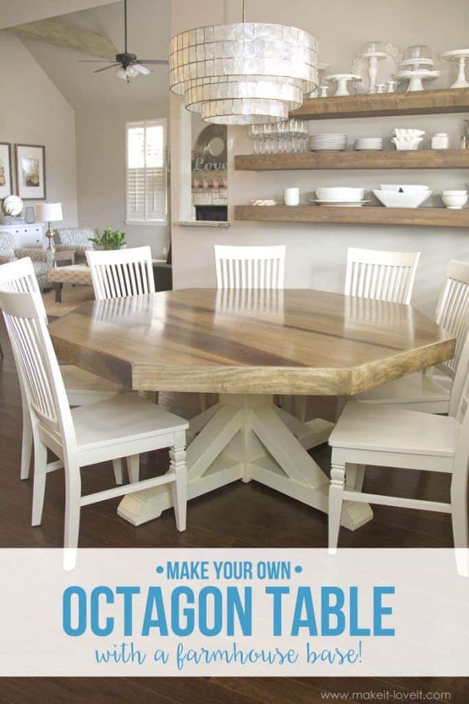 Make Your Own Unique Octagon Shaped Dining Room Table