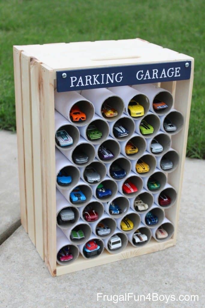 Wooden Crate Car Storage 