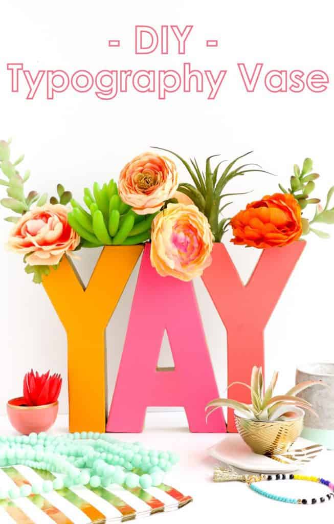 DIY Typography Vase