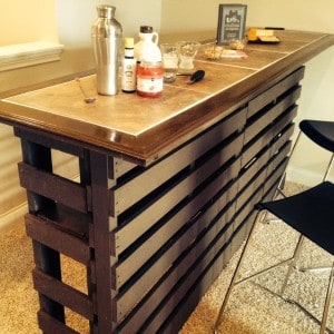 Affordable Indoor Pallet Bar
