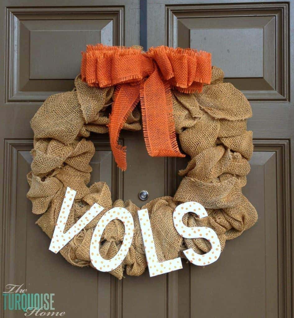 Homemade Burlap Wreath 