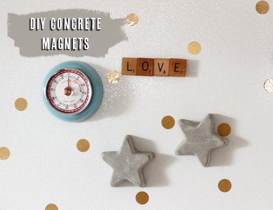 Simple Concrete Magnets DIY