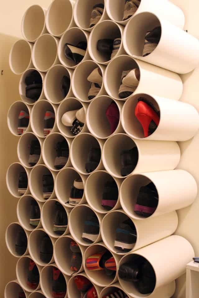 Homemade Shoe Rack