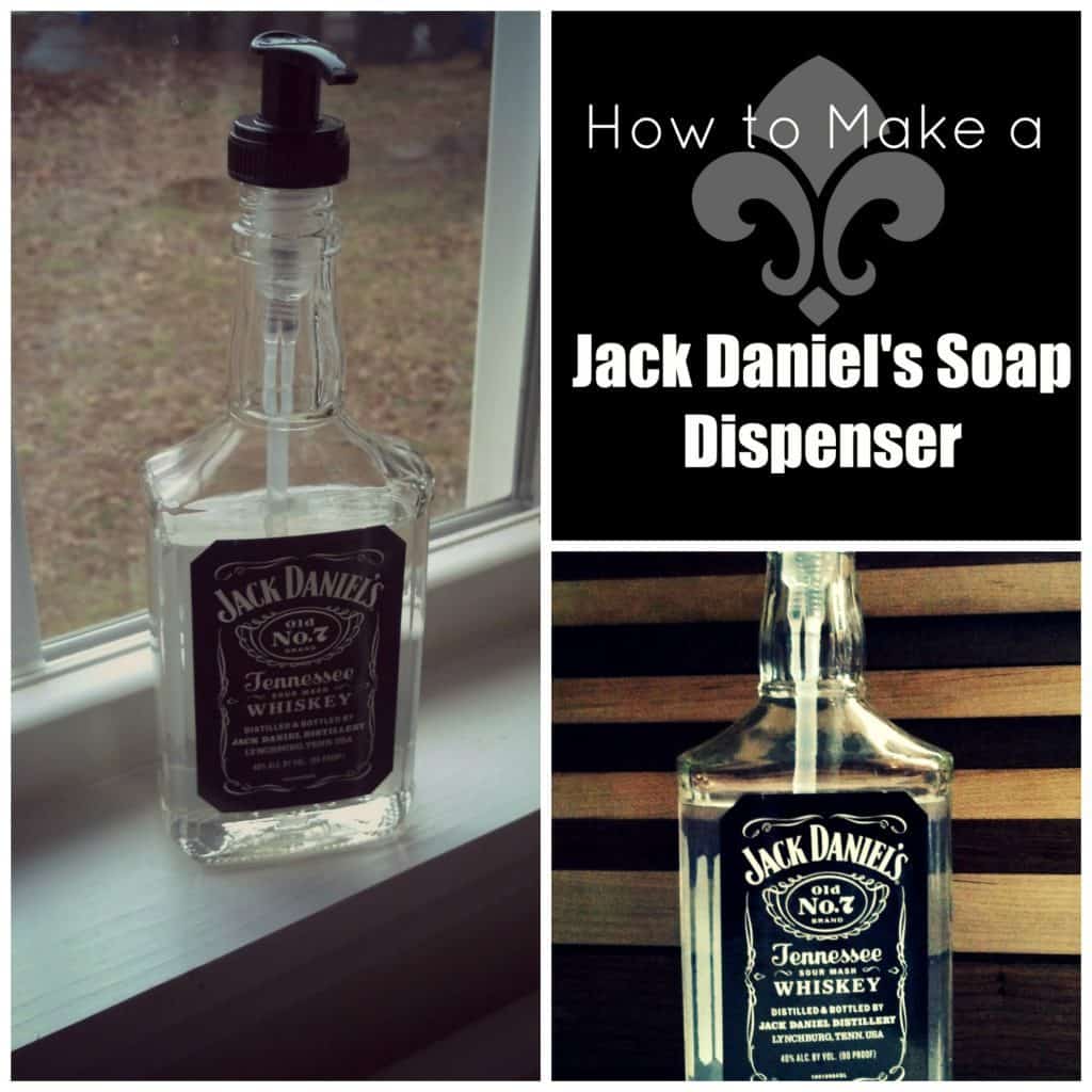 Recycled Jack Daniels Soap Bottle