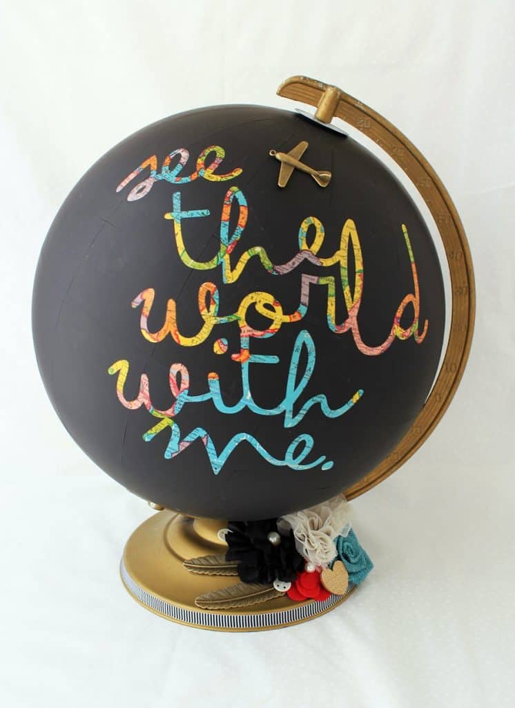 Chalkboard Globe DIY 