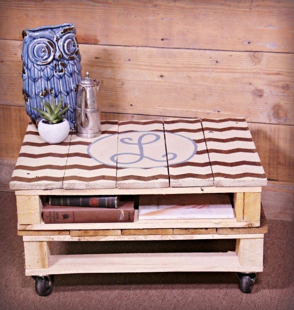 Pallet Coffee Table On A Dime
