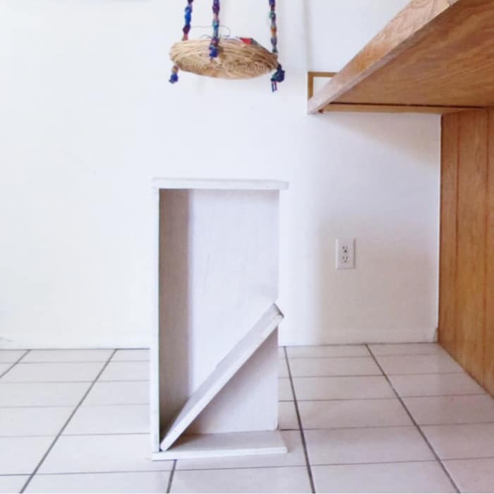 Barstool From Recycled Bookshelf