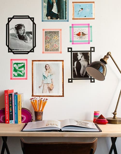 DIY Tape Picture Frames