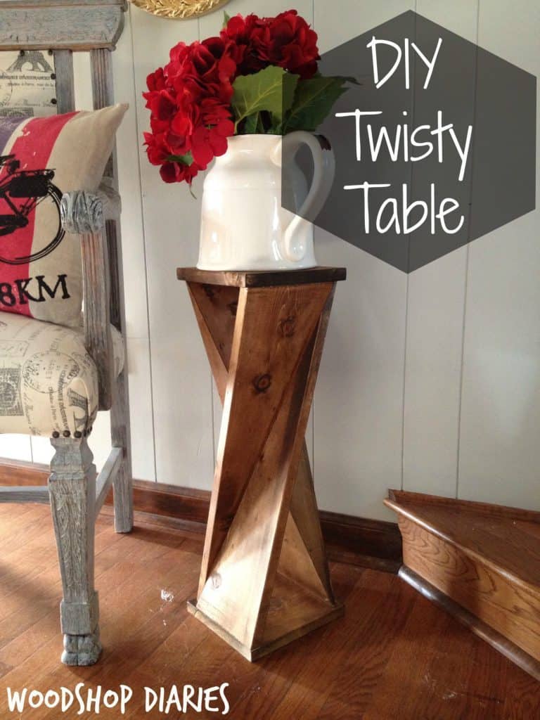 Twisted Wood Table 