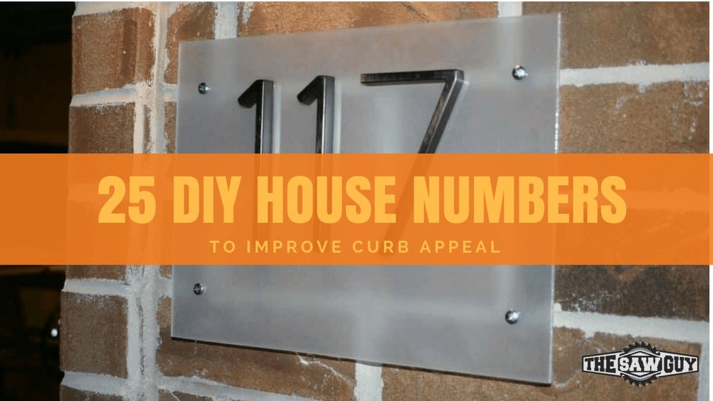 25 diy house number