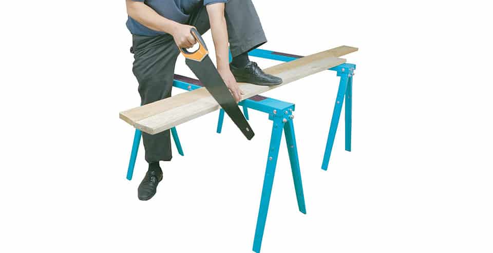 Folding Metal Sawhorse 