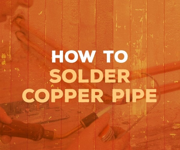 how to solder copper pipe