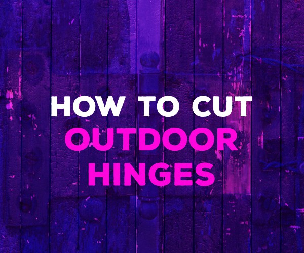 How to cut out door hinges