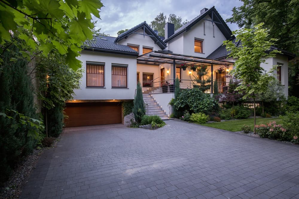 concrete front patio