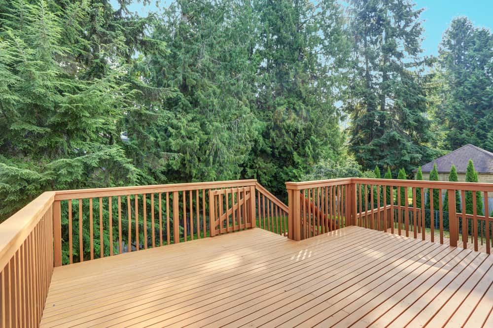 multi level wood deck