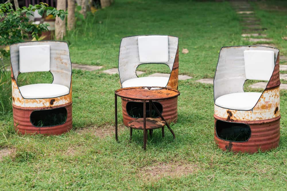 DIY Oil Drum Seats