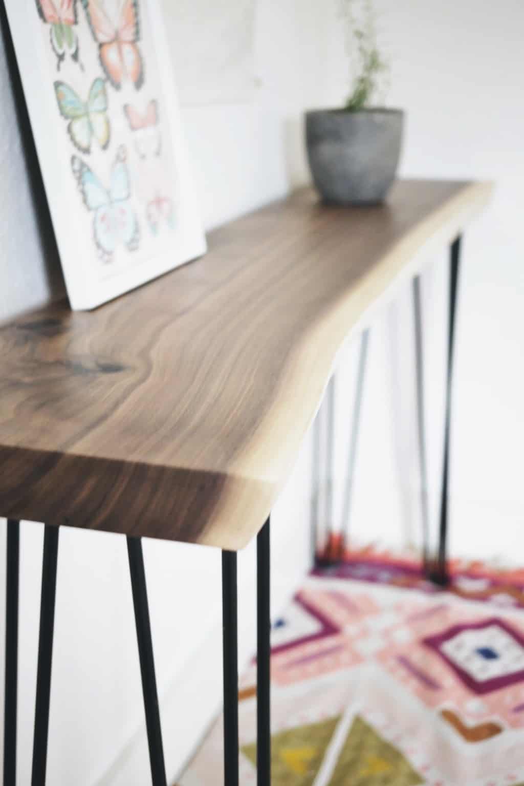 Live Edge DIY Console Table Kit