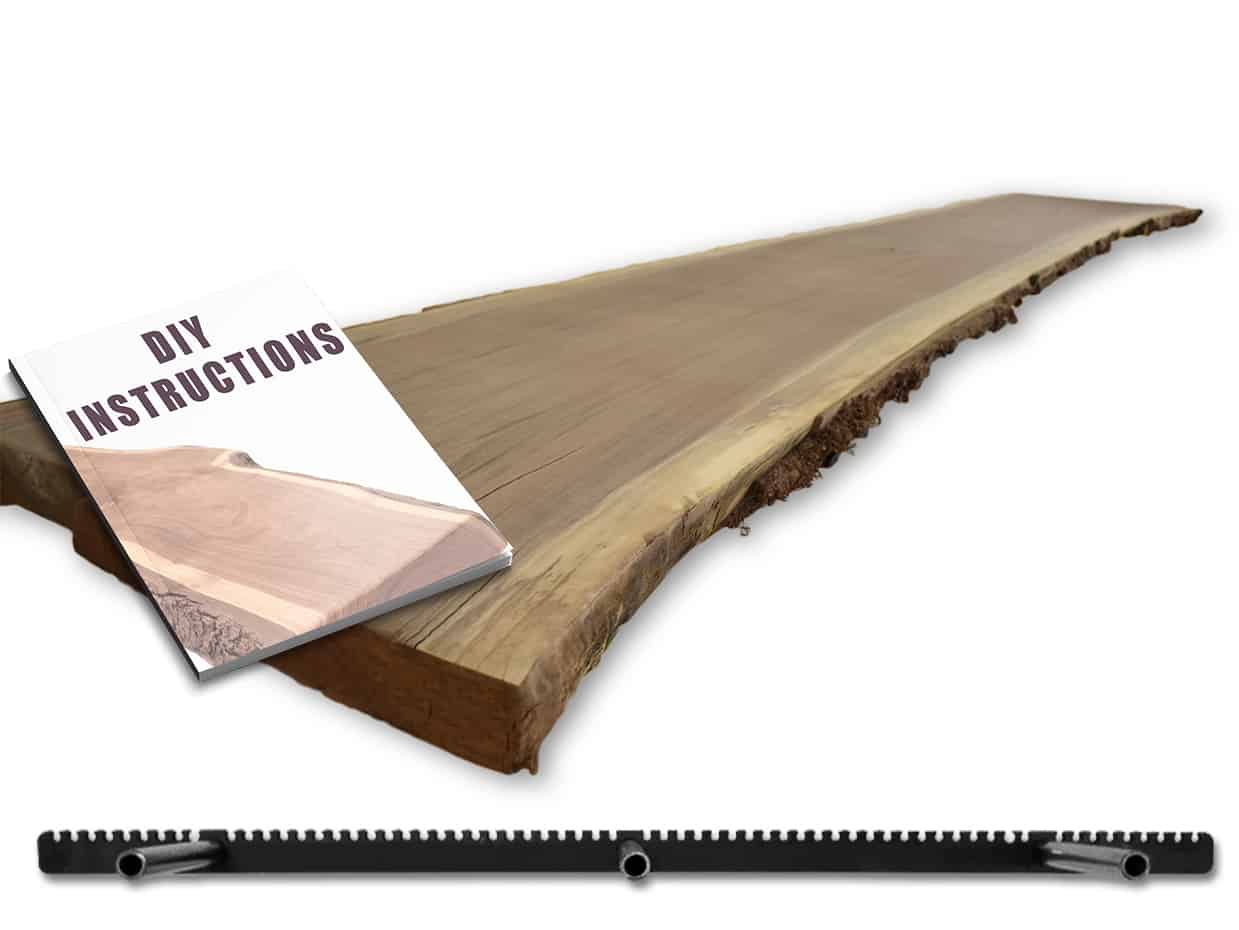 Build Your Own Live Edge Floating Shelf Diy Wood Kit The Saw Guy Build Your Own