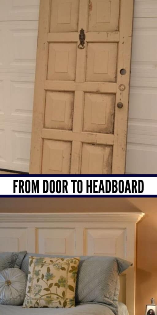 Turn your old panel door into a functional headboard - These furniture hacks will turn outdated and old furniture into treasured pieces. From little to no money you can have creative furniture statements throughout your home. thesawguy.com