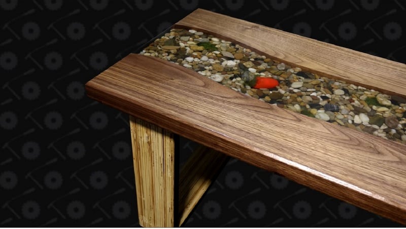 This DIY riverbed coffee table is so unique and gorgeous.  The best part is that it is inexpensive to make and not even that complicated! Check it out! thesawguy.com