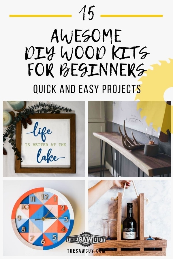 15 Awesome DIY Wood Kits For Beginners. thesawguy.com