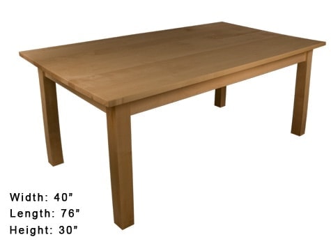 Everything you need is in this kit to make a terrific dining table on your own. Choose the type of wood you want and it will all be shipped right to your door. thesawguy.com