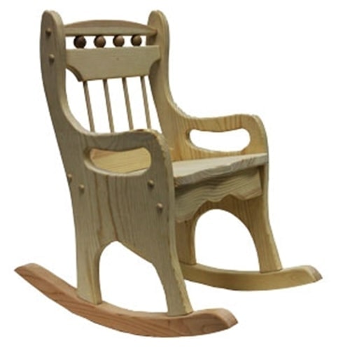 Make your kids or grandkids happy when you build them a wooden rocking chair. This kit is ready to assemble. You can stain or paint depending on your preference. thesawguy.com