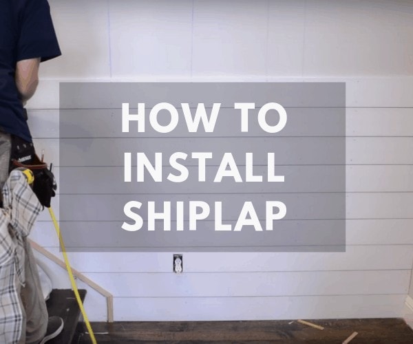 how to install shiplap